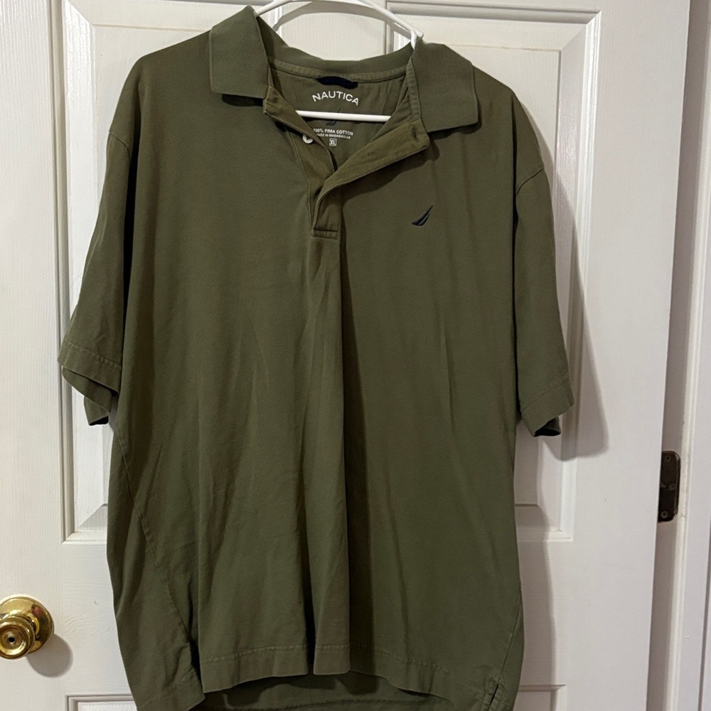Nautica Men's Classic Green Polo Shirt